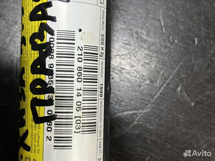 Подушка безопасности боковая мерседес w210 wagon