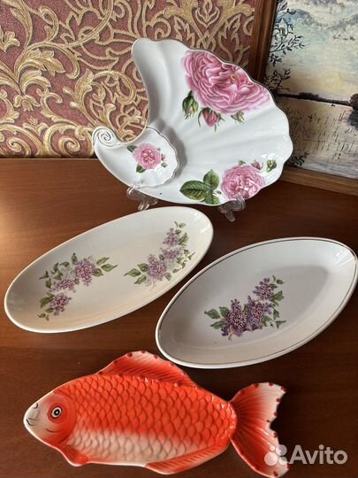 Блюдо,селедочницы СССР