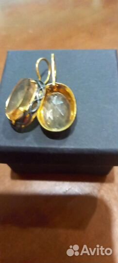 Серьги серебро 875 пр СССР