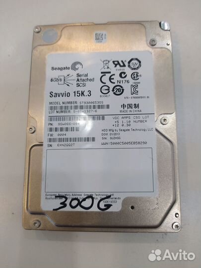 Жесткий диск Seagate 300 gbsas 15K 6G SFF