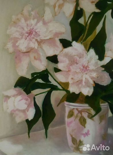 Картина с пионами