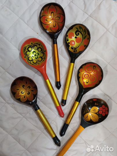 Ложки деревянные и мельхиор