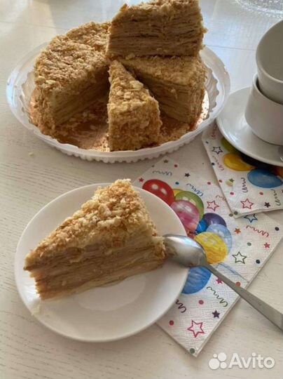 Торт Наполеон медовик