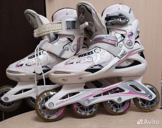 Роликовые коньки женские + защита