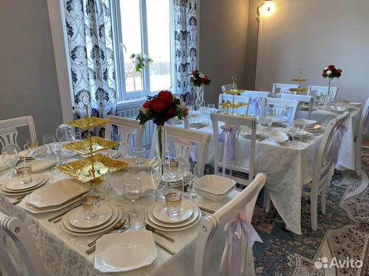 Прокат столы стулья посуда