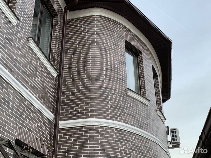 Фасадная панель.Гибкий Клинкер на сетке