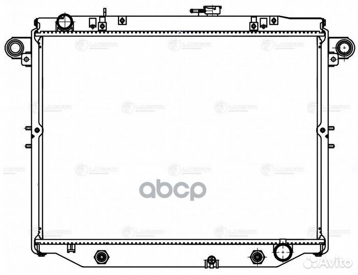 Радиатор охл. для а/м Toyota Land Cruiser 100