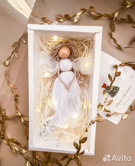 Куклы-ангелы ручной работы, макраме