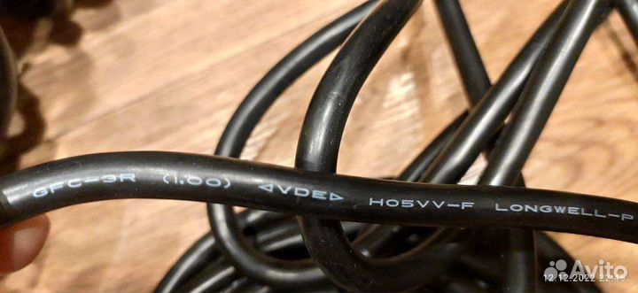 Удлинитель питания IEC C13 - C14 3x1mm 3м