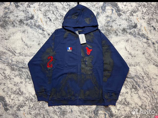 トップス BALENCIAGA dirty polo zip up hoodie 3 BALENCIAGA dirty polo zip up hoodie 3 Balenciaga Dirty Polo Hoodie