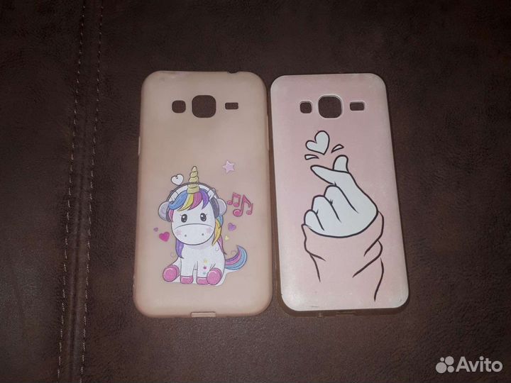 2 розовых чехла на Самсунг гэлекси j 3 2016