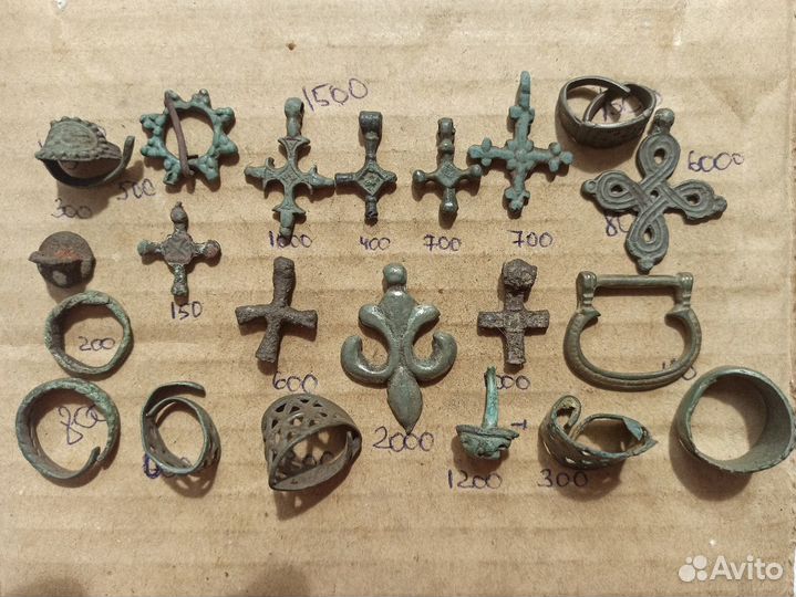 Подвески, кресты, перстни (вятичи ) 11-13 вв