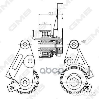 Ролик натяжной ремня грм GTB0410 GMB