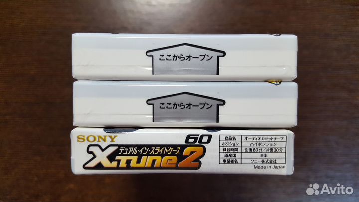 Аудиокассеты sony GIG 2 60 и xtune 2 60 для музыки