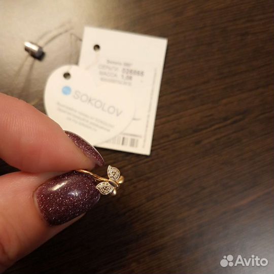 Золотые сережки sokolov 585