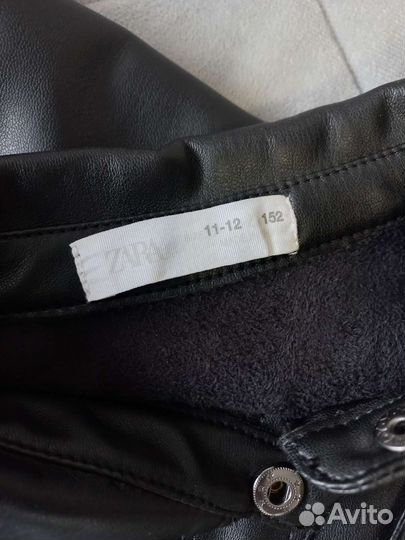 Кожаная рубашка zara 152р