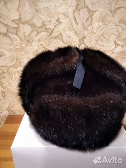 Норковая шапка мужская ушанка