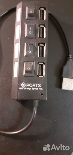 Usb хаб 4порта длина 0,5м