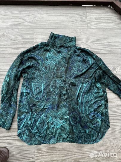 Рубашка шелковая Zara