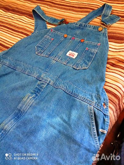 Джинсовый комбинезон Round house мужской огромный