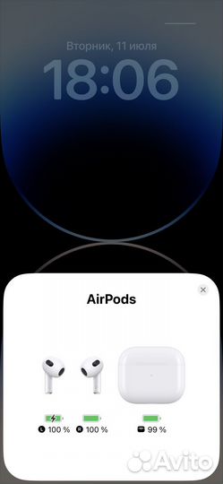Наушники apple airpods 3