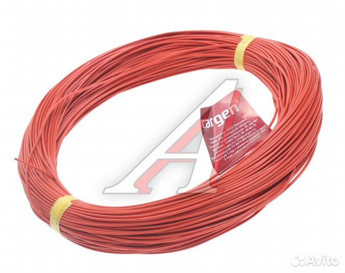 Провод монтажный пвам 100м (сечение 0.75 кв.мм) красный cargen AX3501001 cargen Оригинал
