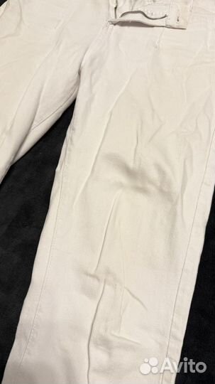 Джинсы белые mom