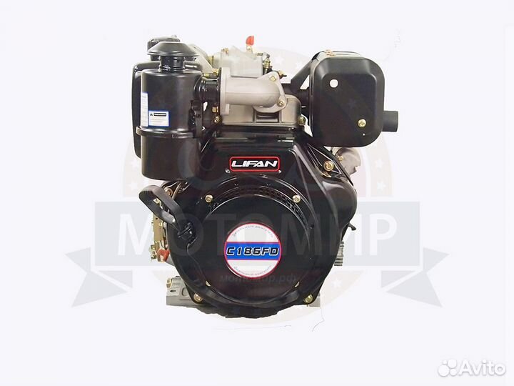 Двигатель lifan 10 л.с. С186FD + эл.стартер