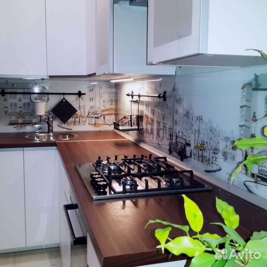 Кухонный фартук с различным дизайном