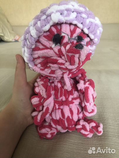 Шарф ручной работы Из пряжи alize пуффи