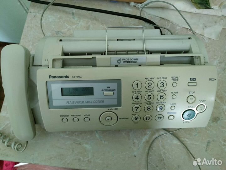 Факс Panasonic KX-FP207