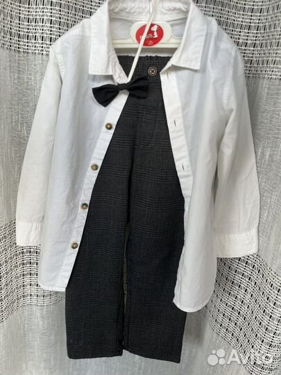 Комплект рубашка брюки бабочка hm