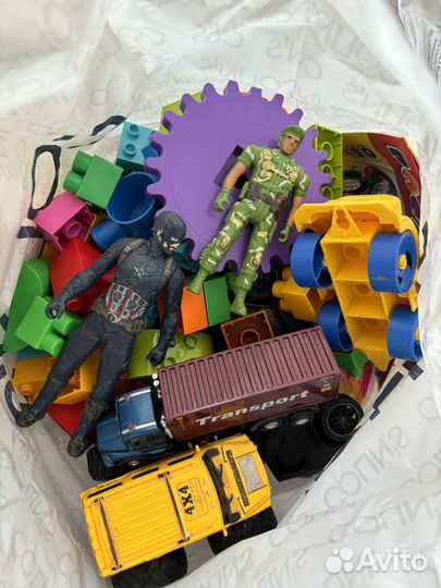 Игрушки лего duplo и машинки