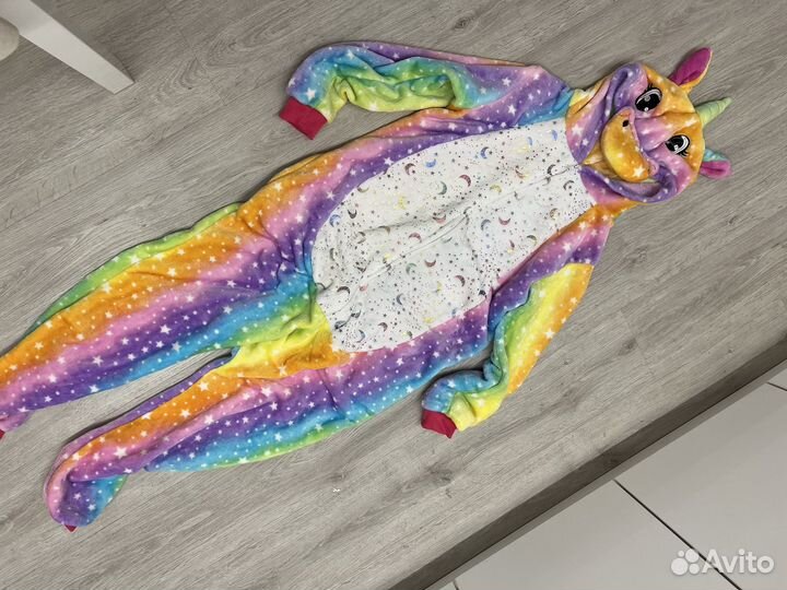 Пижама кигуруми единорог ращмер М