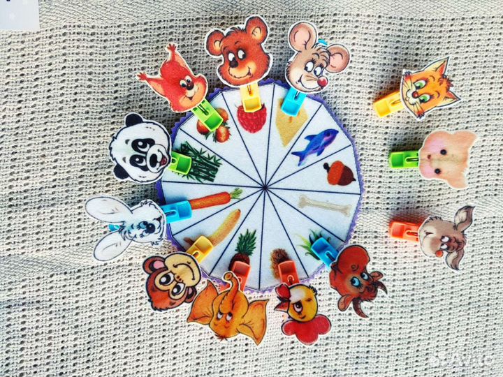 Игра с прищепками