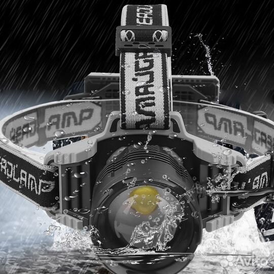 Фонарь налобный (XHP70-12W2000 Lum-Type-C)(LG43)