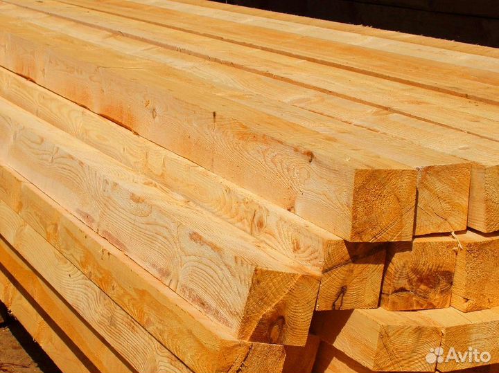 Производство бруса из лиственницы 100х200мм