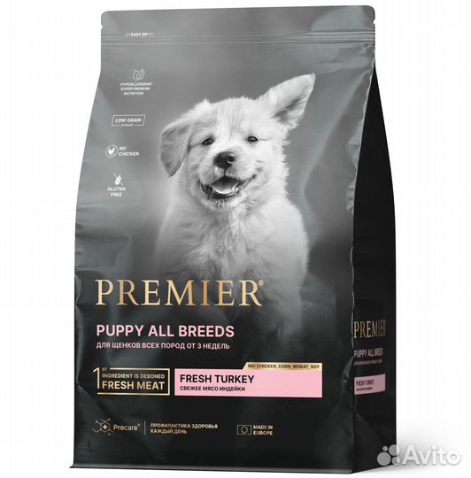 Корм для собак Premier (Бельгия): Индейка, Ягненок