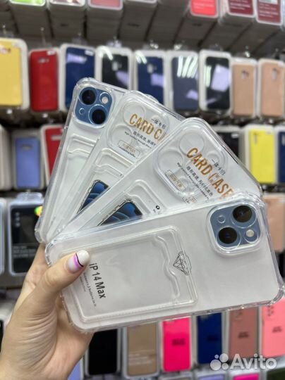 Чехол с карманом для карт на все модели опт