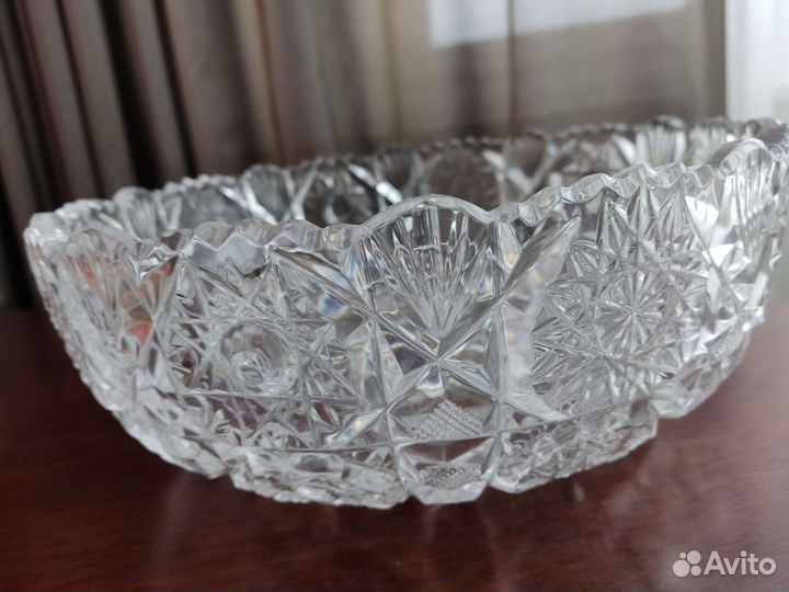 Хрустальная ваза для фруктов
