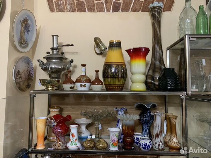 Вазы стекло. Красный Май СССР и другие