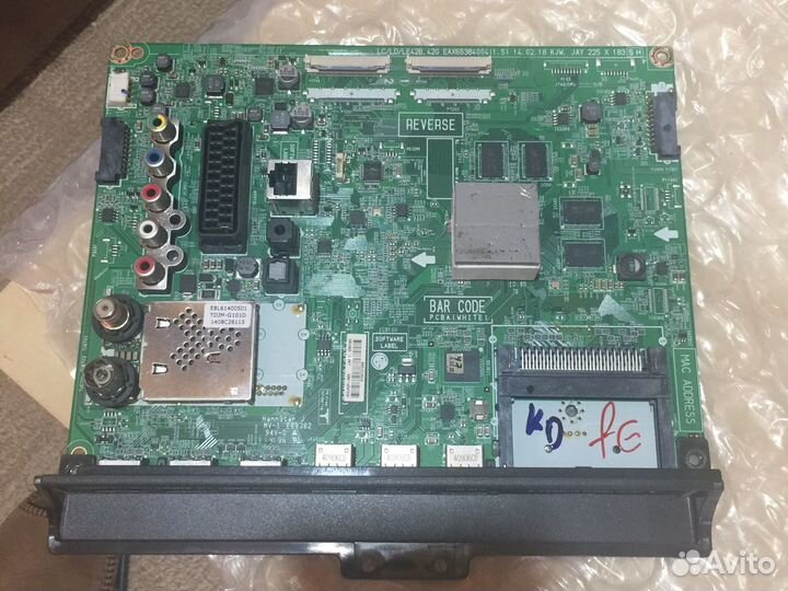 ПлатаMain board с разбора битого тв LG42LB