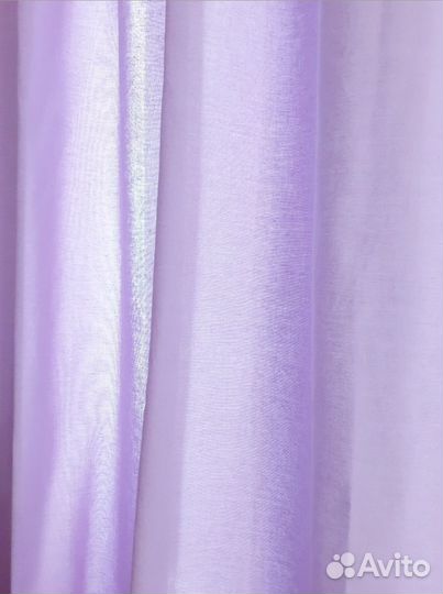 Комплект штор с подхватами однотонные