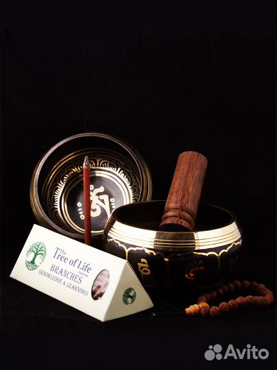 Поющая тибетская чаша + Браслет В подарок