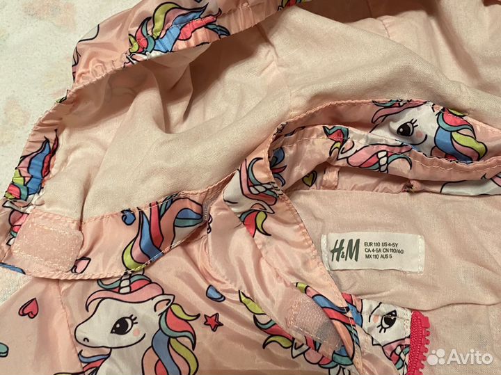 Куртка демисезон H&M для девочки 4-5 лет, 110 см
