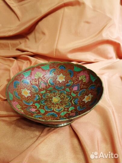 Ваза цветная инкрустированная Индия