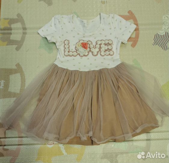 Одежда для девочки р. 98-104 платья, лонгсливы