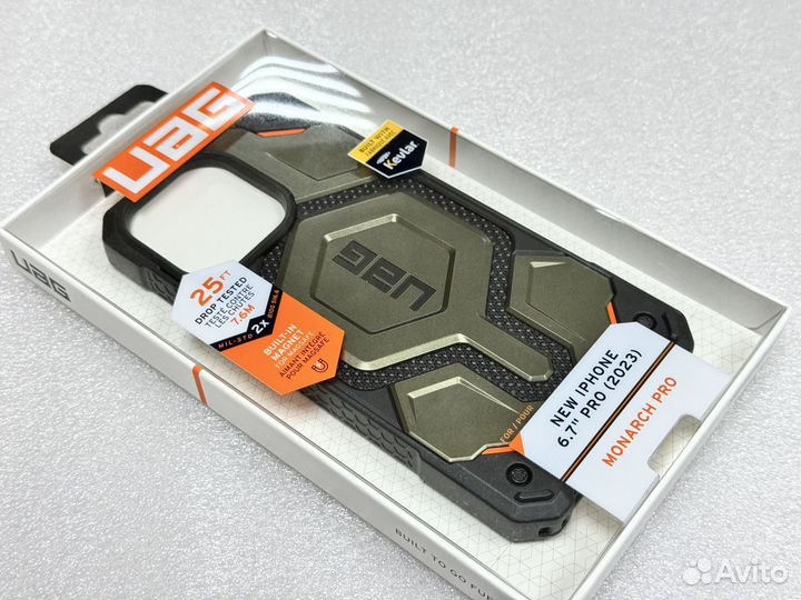 Magsafe Uag Monarch Pro 15 Pro MAX Kevlar Green