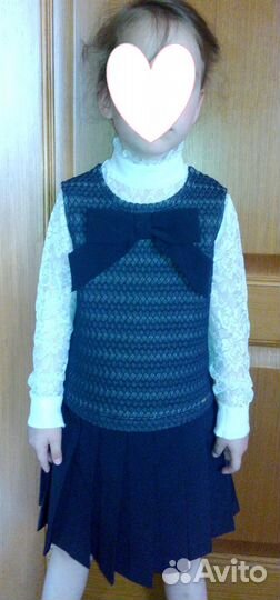 Оригинальный школьный сарафан