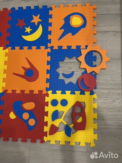 Детский коврик пазл мягкий